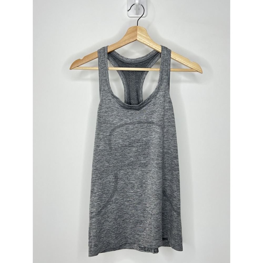 Lululemon Swiftly Tech Tank Top Racerback Womens Size 10 Gray Heather Gym Run - Picture 1 of 7